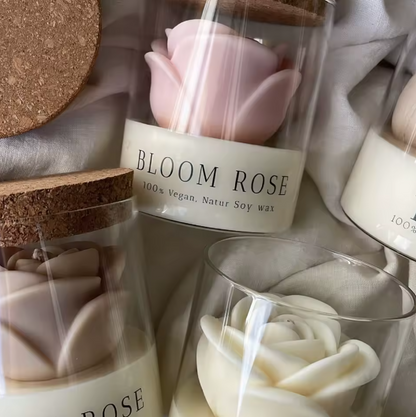 Handmade 3D Tulip Rose Soy Wax