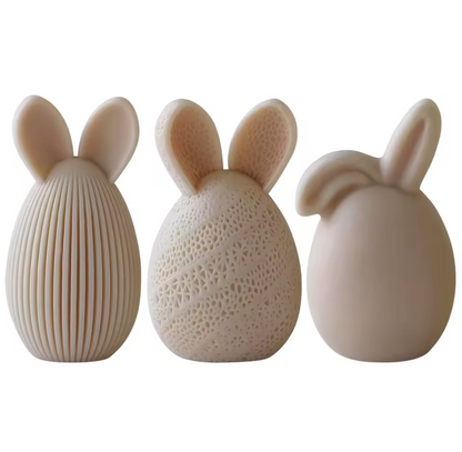 Easter Egg Mold Rabbit | Scented Candle Plaster Ornament | Handmade Soy Wax