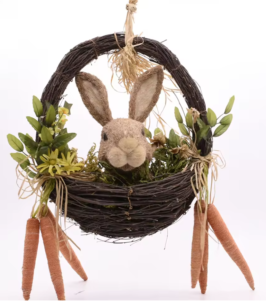 Spring Easter Hanging Wreath