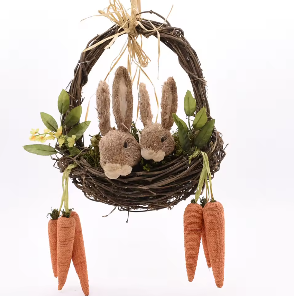 Spring Easter Hanging Wreath