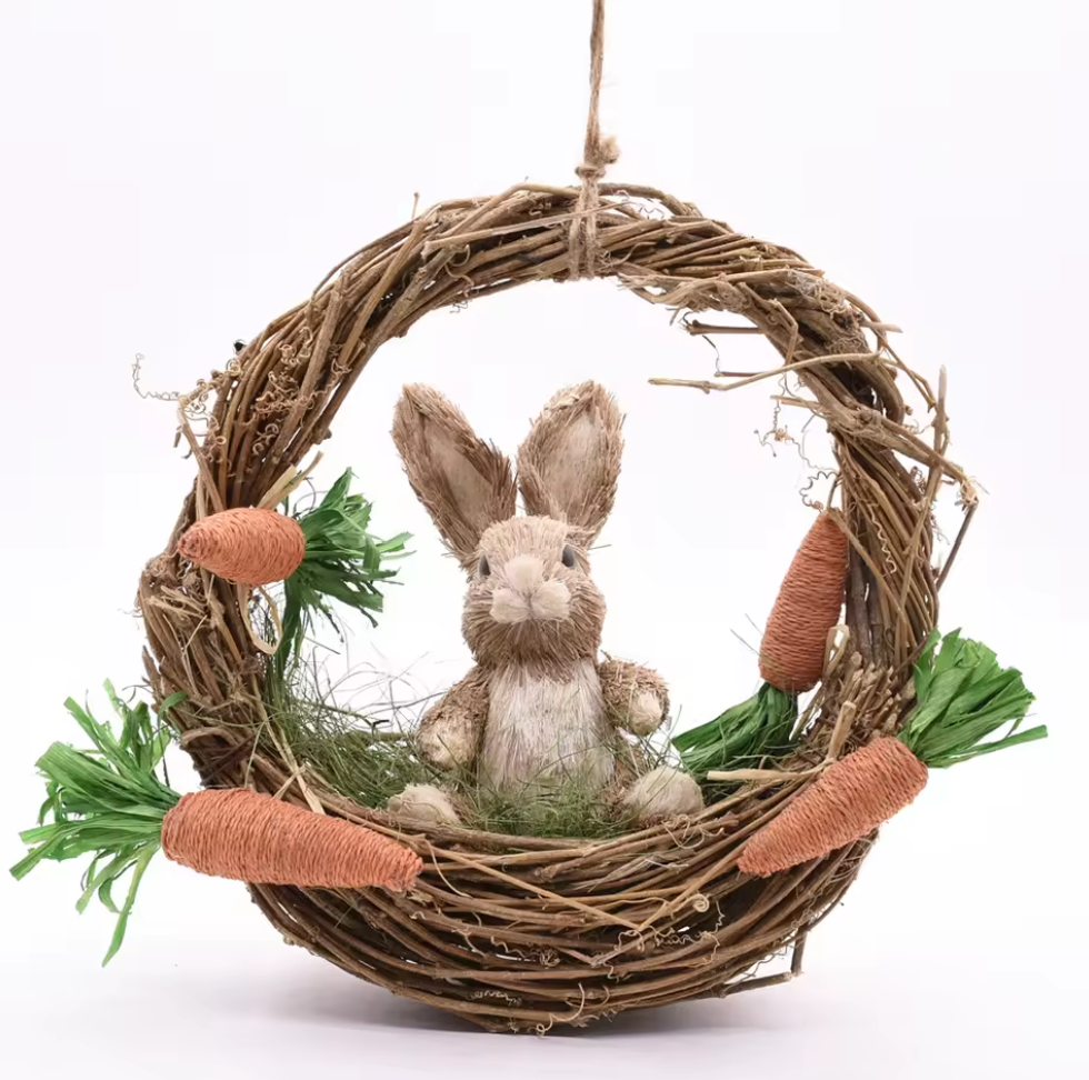Spring Easter Hanging Wreath