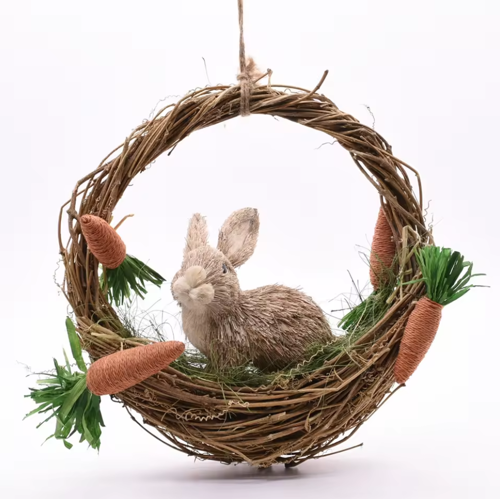 Spring Easter Hanging Wreath