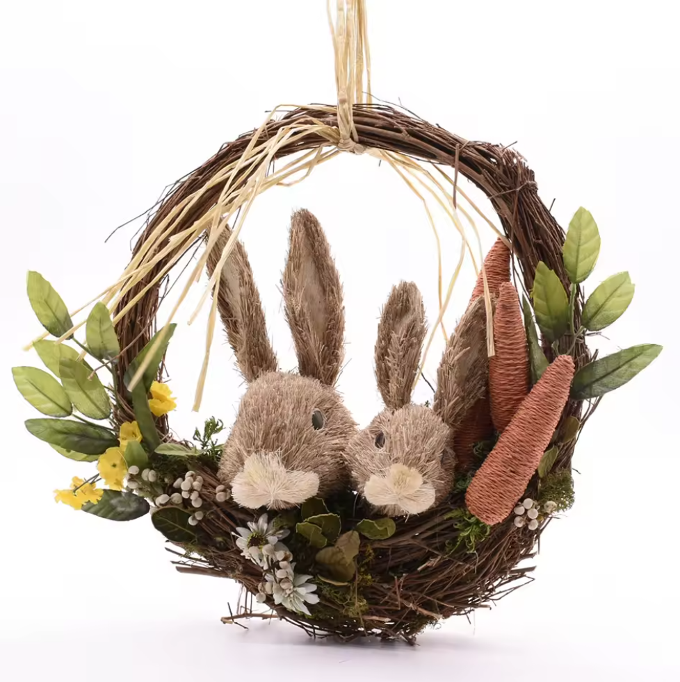 Spring Easter Hanging Wreath