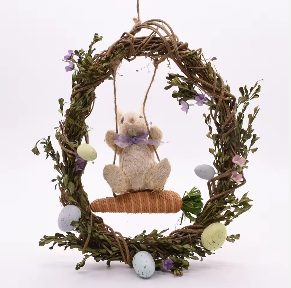 Spring Easter Hanging Wreath